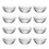 12Stk Bleifreies Glasmaterial Schalen Pudding Kuchenformen 1