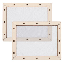 2 papierherstellungssieb mit holzrahmen für handgemachtes papier
