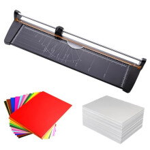 Professional Rotary Paper Cutter With Rust-Proof Metal Panel For Cardstock, Photos, And Business Cards