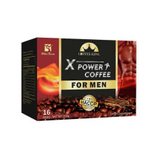 (16bags) X Power Coffee for Men Ginseng Maca Relieve Stress Energy Sexual Desire 16Pc/box