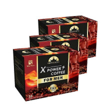 (48bags) X Power Coffee for Men Ginseng Maca Relieve Stress Energy Sexual Desire 16Pc/box