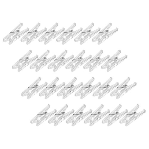 200 Pcs Plastic Mini Clothespins Spring Hangers For Home