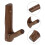 2Pcs Wooden Tree Branch Wall Hook Key Holder Clothes Hook 11