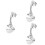 3Pcs Shower Head Holder Wall Mounted Suction Cup Bracket No Punching 8