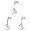 3Pcs Shower Head Holder Wall Mounted Suction Cup Bracket No Punching 4