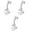 3Pcs Shower Head Holder Wall Mounted Suction Cup Bracket No Punching 5
