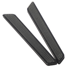 1 Pair Plastic Saddle Bag Reflector Inserts For Touring Grey