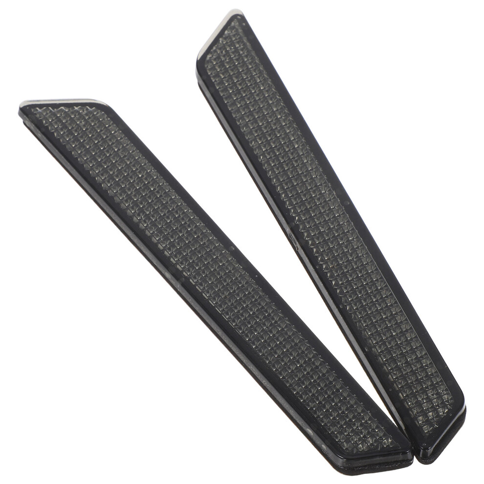1 Pair Plastic Saddle Bag Reflector Inserts For Touring Grey 031409015203