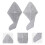 4 Pcs Convenient Bathroom Shower Accessory For Home Use 11
