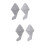 4 Pcs Convenient Bathroom Shower Accessory For Home Use 7