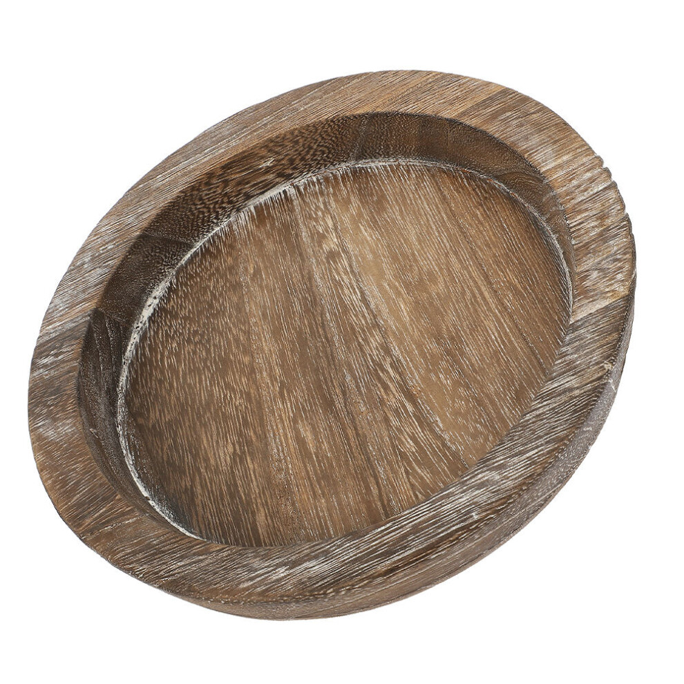 2Pcs 8Inch Round Wood Candle Tray Decorative Plate Centerpiece-image-OPC-PKX6DFN-NEW