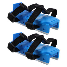3 Pairs Adjustable Toddler Ice Skates With Double Blue