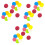 45 Pcs Compressed Round Sponge Multicolor Dishwashing Brush 3