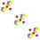 45 Pcs Compressed Round Sponge Multicolor Dishwashing Brush 9
