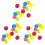 45 Pcs Compressed Round Sponge Multicolor Dishwashing Brush 2