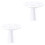 2 Pcs Makeup Brush Drying Rack 14 Holes Holder Stand (White) 3