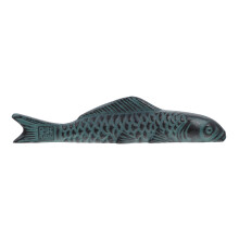 2Pcs Chinese Style Carp Shaped Cast Iron Paperweight For Calligraphy