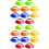 20 Pcs Portable Soccer Cones Multi Function Agility Training 7