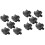 10 Pcs Ip68 Waterproof 3-Way Electrical Cable Connector Black 5