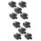 10 Pcs Ip68 Waterproof 3-Way Electrical Cable Connector Black 8