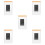 5Pcs Magnetic Kitchen Organizer For Refrigerator With Flip Cover 5