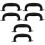 6Pcs Black Leather Suitcase Handle Replacement for Luggage and Toolbox 5