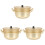 3 Sets Practical Kitchen Stockpot Soup Pot Instant Noodles Pan 2