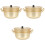 3 Sets Practical Kitchen Stockpot Soup Pot Instant Noodles Pan 3