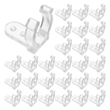 250Pcs Transparent Plastic Rope Light Clips Strong Sturdy for Home Use
