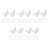 250 Pcs Rope Light Clips For Christmas Outdoor String Lights 6