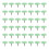 150 Pcs Mini Cloth Wrapped Two-Legged Rivets Diy Bag Supplies 1
