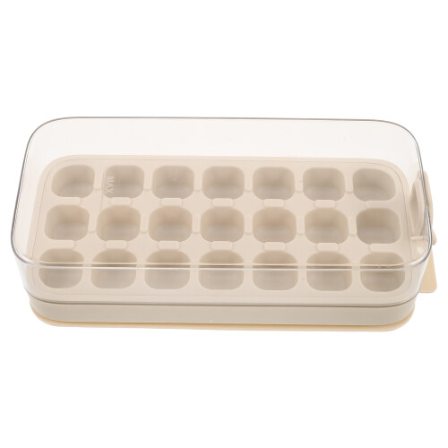 4Pcs 21-Grid Silicone Ice Cube Tray With Lid For Making 1