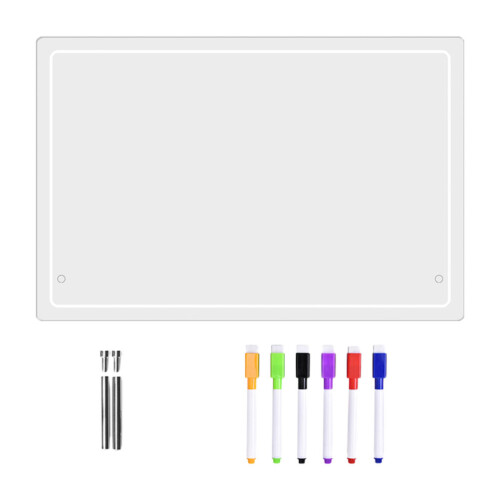 4Sets Portable Acrylic Desktop Whiteboard Memo Board for 1