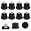 30 Pcs Stool Fixed Pad Office Chair Wheel Stopper 9
