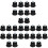 30 Pcs Stool Fixed Pad Office Chair Wheel Stopper 2