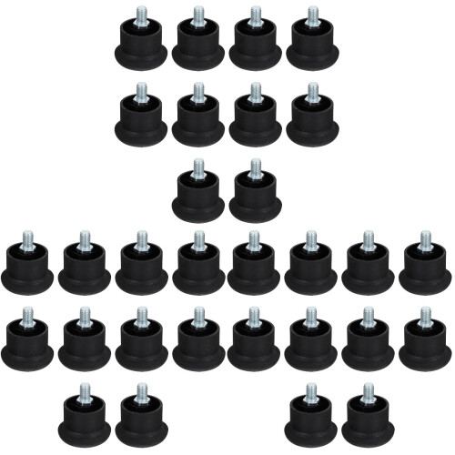 30 Pcs Stool Fixed Pad Office Chair Wheel Stopper 1
