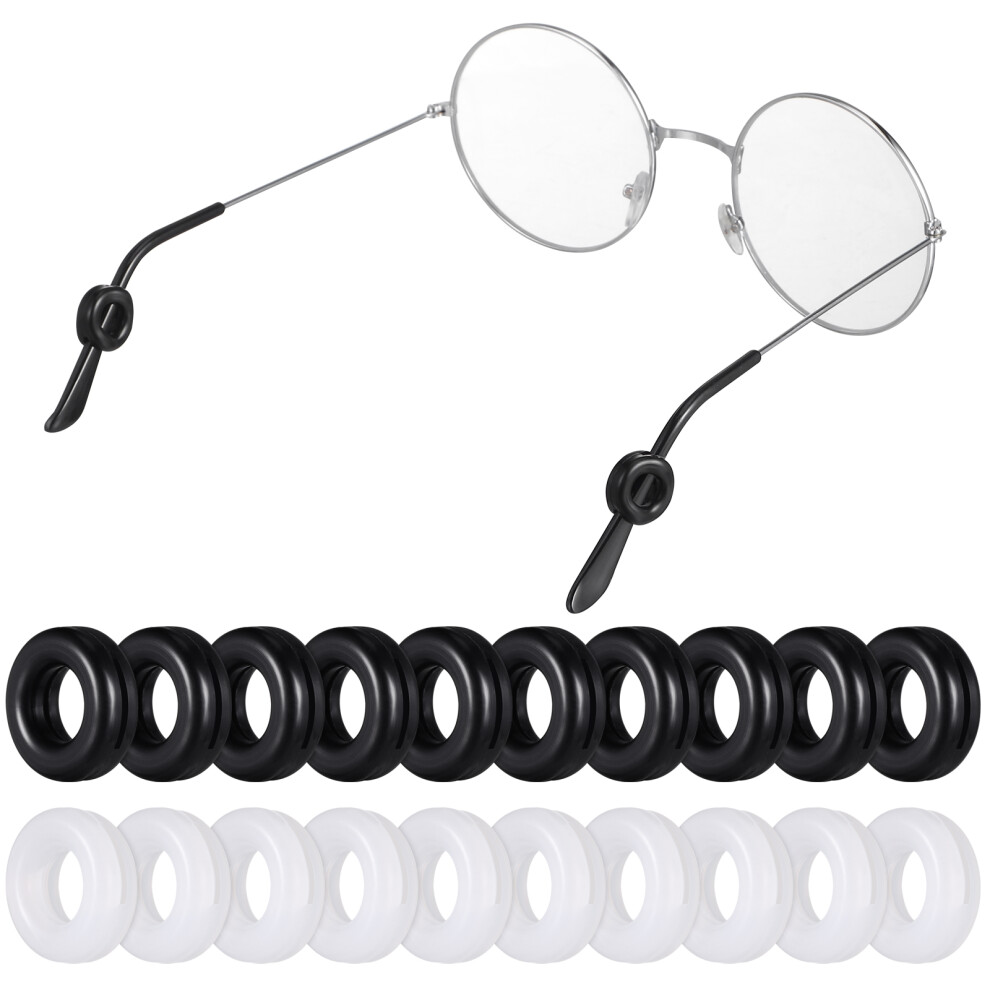 Solustre 50 Pairs Silicone Eyeglasses Temple Tips Anti-Slip Comfort Retainers