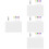 4Sets Portable Acrylic Desktop Whiteboard Memo Board for 8