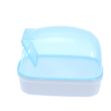 2Pcs Plastic Hamster Bathtub For Small Animals Mice Sauna Basin