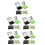 5 Sets Portable Oil Absorbing Sheets With Mirror And Puff 8
