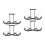 2 Pairs Curtain Rod Bracket Double Strut Frame Black 4