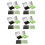 5 Sets Portable Oil Absorbing Sheets With Mirror And Puff 7