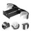 2 Pairs Curtain Rod Bracket Double Strut Frame Black 10