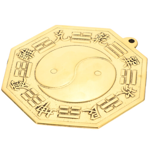 4Pcs Copper Eight Diagrams Mirror Blessing Decoration