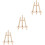 3Pcs Wood Kid Drawing Stand Message Board Display Rack 28X21Cm 6