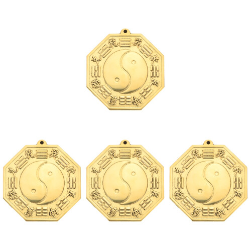 4Pcs Copper Eight Diagrams Mirror Blessing Decoration 1
