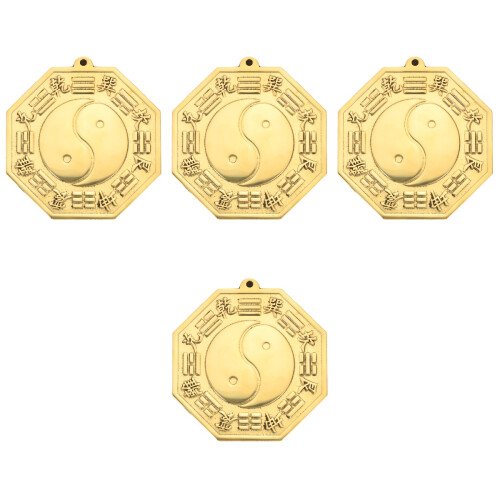 4Pcs Copper Eight Diagrams Mirror Blessing Decoration 2