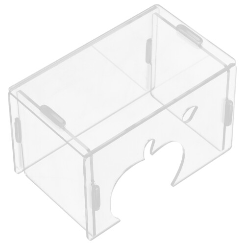 5Pcs Hamster Hideout Clear Acrylic Small Animal House 2