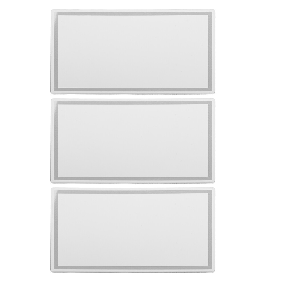 3Pcs Sun Visor Vanity Mirror Stick-On Stainless Steel For Car 031862908012