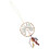 5Pcs Stone Tree Hanging Ornament For Car Rear View Mirror 2